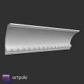 White Decorative Architectural Component With Ornate Patterns And Smooth Surface