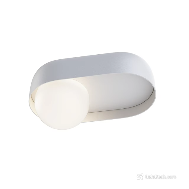 Downlight Spotlight Modern White Sleek Design Indoor Lighting Soft Glow 3d model