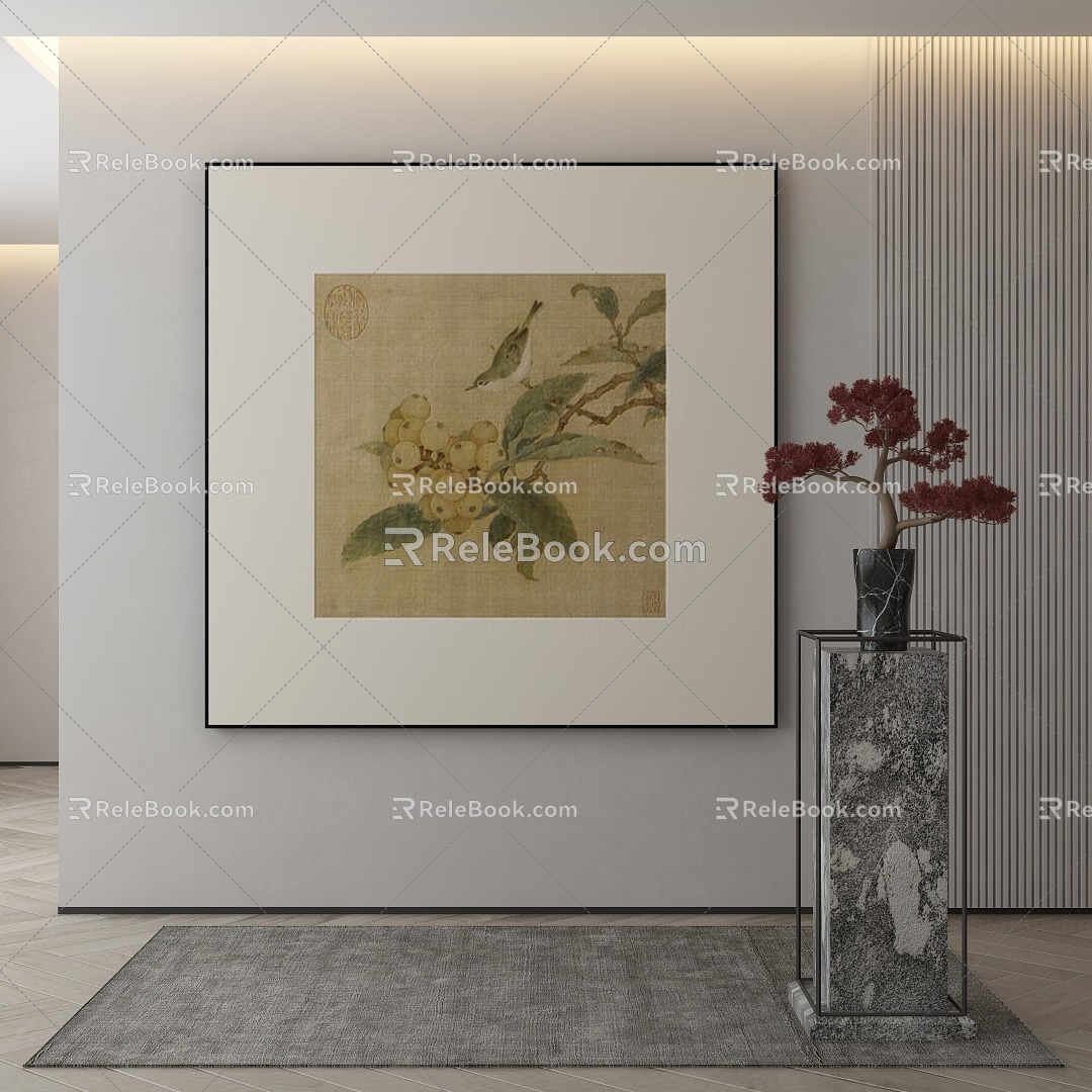 New Chinese Decorative Painting 3d model