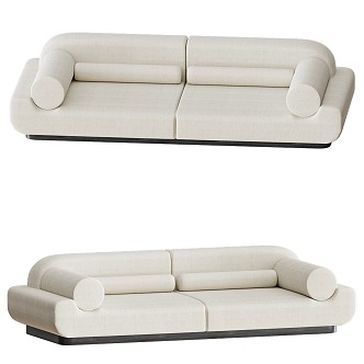 Cloud Sofa European Fabric Sofa American Office Sofa Living Room Sofa Tofu Block Sofa 3d model