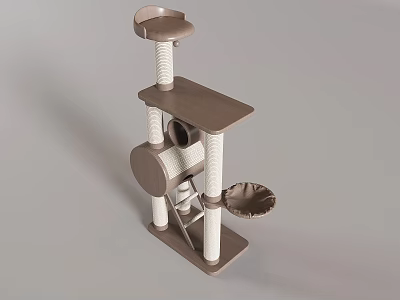 Cat Climbing Rack Cat Nest Cat Jumping Platform Cat Tree Pet Equipment 3d model