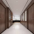 SPA Sauna Interior With Three Beds White Sheets Wooden Walls And Painting