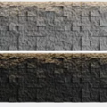 Stone Tile Background Wall With Gray And Dark Brown Gradient Stone Texture 3d model
