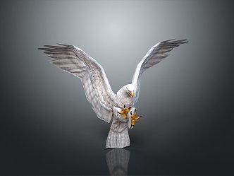 Eagle Large Eagle Owl Raptor Falcon Bird Animal Game Animal 3d model