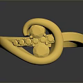Elegant Gold Ring Design With Unique Decorative Top And Smooth Band