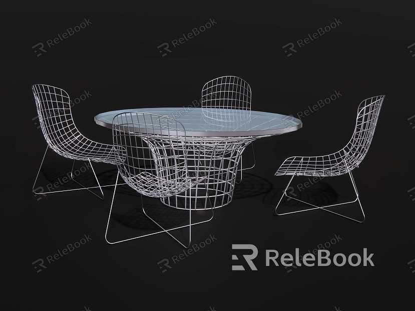 Metal Table and Chair Combination Outdoor Metal Table and Chair model