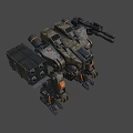 Weapons Light Mecha 3d model