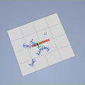 Industrial Robotic Arm Operating On Metal Components With White Base And Sparks