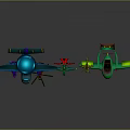 Multiple Colorful Airplane Models Including Various Types Sizes And Designs