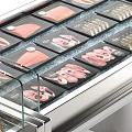 Commercial Refrigerators Freezers Featuring Fresh Seafood Meat Chilled Display For Retail