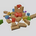Children's building blocks 3d model