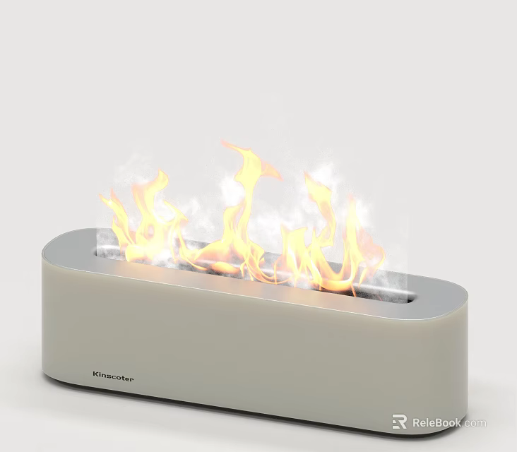 Smart Machine Featuring Realistic Flame Effects Modern Sleek Design and Ambient Glow 3d model 