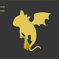 Colorful Dragon Themed Kids Furniture With Decorative Wings And Balls