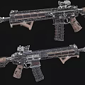Modern Tactical Rifle With Detachable Scope Modular Design And Ergonomic Grip For Military Operations
