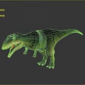 Realistic Tyrannosaurus Rex 3D Model With Open Mouth Sharp Teeth And Green Brown Skin 3d model