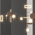 Modern Stylish Geometric Wall Decor with LED Lighting and Abstract Geometric Design