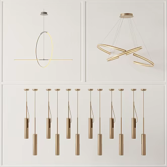 Light Luxury Chandelier 3d model