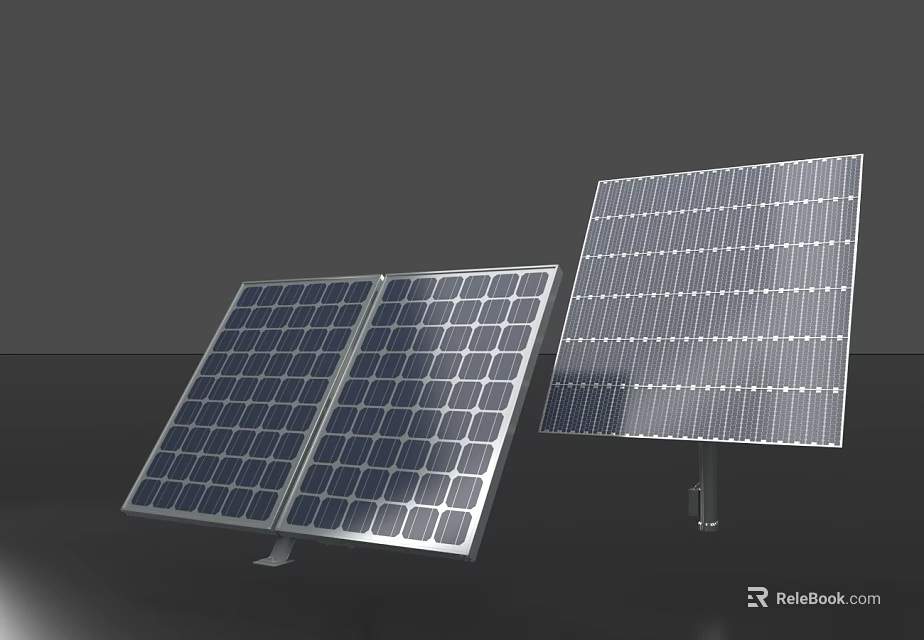 Industrial Solar Panel Equipment With High Efficiency For Renewable Energy Generation 3d model 