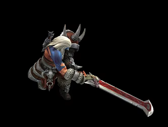 Game virtual human character 3d model