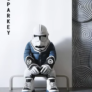 Modern Sculpture Tide Play Doll 3d model