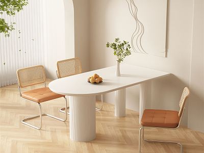 Modern Dining Table and Chair Combination model