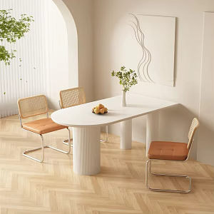 Modern Dining Table and Chair Combination 3d model