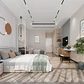 Modern Hospital Outpatient Clinic Room With Examination Bed And Medical Furniture