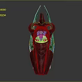 Fantasy Character With Creature Inspired Horned Headpiece Masked Face And Vibrant Eyes 3D Render