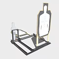 Sports Equipment Shooting Target Stand With Metal Frame And Humanoid Training Target