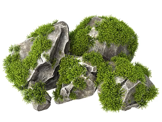 Moss Stone Landscape Stone 3d model
