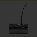 Ergonomic Gaming Keyboard with RGB Backlit and Wrist Rest for Computer Gamers