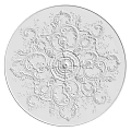 European-style lamp panel gypsum component carved 3d model