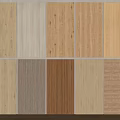 Various Wooden Wall Panels With Different Textures 3d model