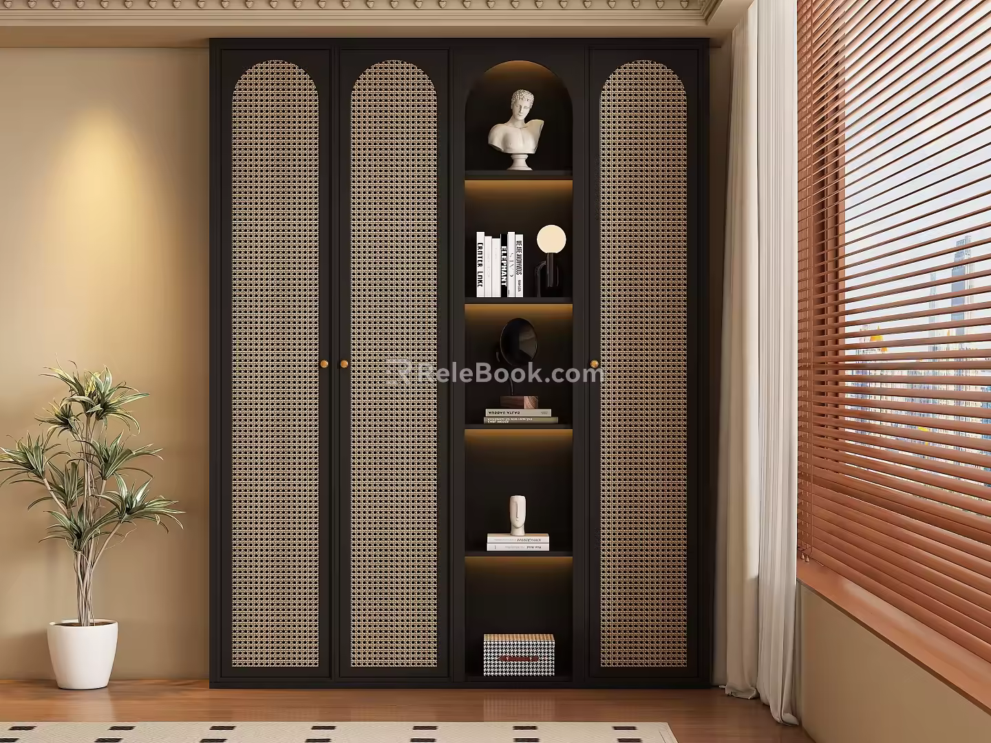 Middle style wardrobe 3d model