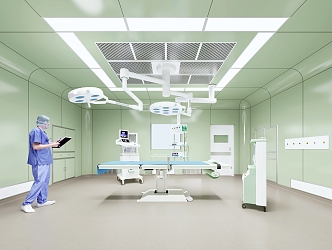 Hospital special operating room 3d model