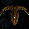 Intricate Sci Fi Mechanical Structure Featuring Brown Exterior And Green Glowing Accents