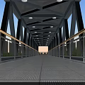 Modern Overpass Bridge Over Busy Road With Vehicles Trees And Green Grass