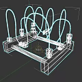Interactive Wooden Building Blocks Toy With Curved Wire Tracks And Colorful Beads For Kids