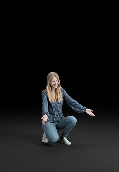 Modern Woman Female Characters 3d model Modern Woman Female Characters 3d model