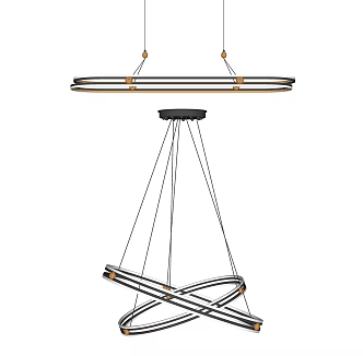 Modern Chandelier Ring Chandelier Metal Chandelier 3d model