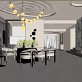 Modern Duplex Living Room With Open Space Recessed Lighting And Arched Bookshelf