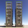 Eco friendly Automated Multilevel Car Parking Structure With Sustainable Green Design