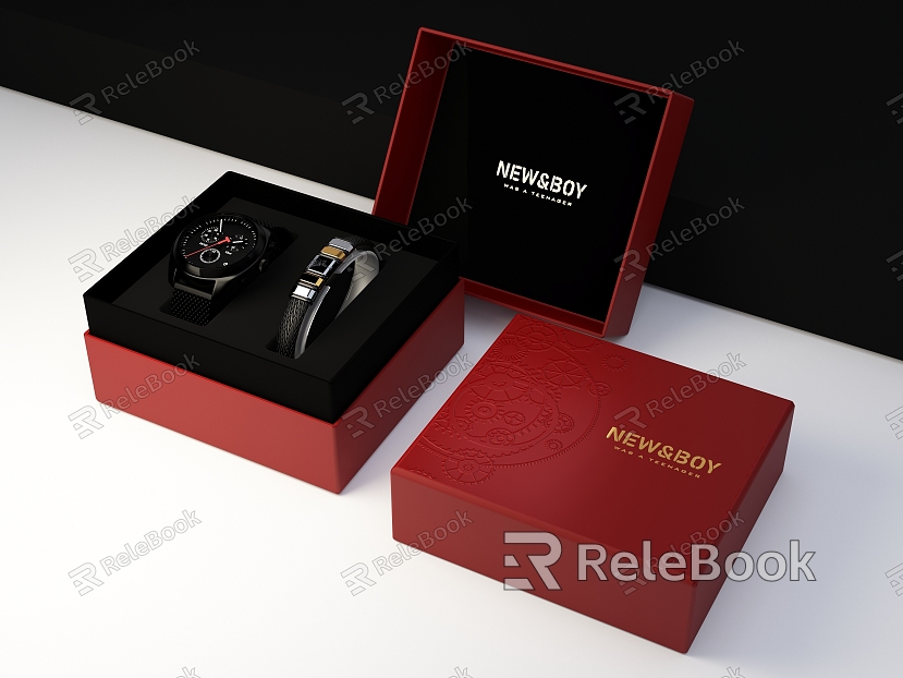 Modern Jewelry Watch Packaging Box model