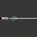 Professional Red Handle Caulk Gun With Silver Metal Body And Long Rod