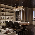 Modern Chess Room 3d model