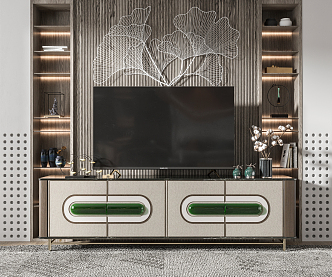 New Chinese TV Cabinet TV Cabinet Combination 3d model