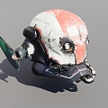 Robot helmet 3d model