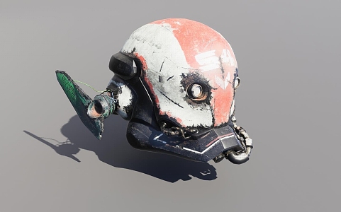 Robot helmet 3d model