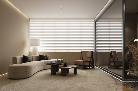 modern living room 3d model