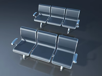 Modern Hinged Swing Door Design with Aluminum Frame for Commercial Interior Use 3d model